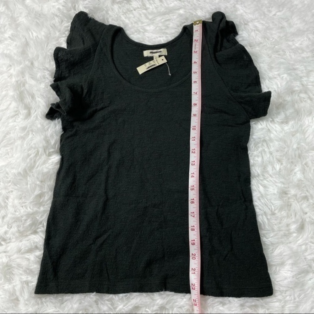 New Madewell Texture & Thread Ruffle Sleeve - Picture 7 of 7